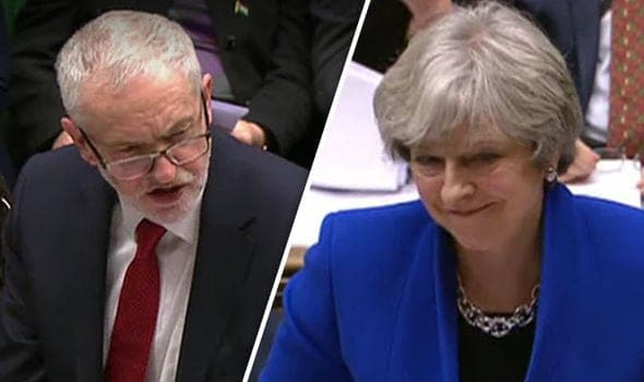 PMQs: “As the ruins of Carrillion lie around her, will the PM work to end the racket between government & private companies?”