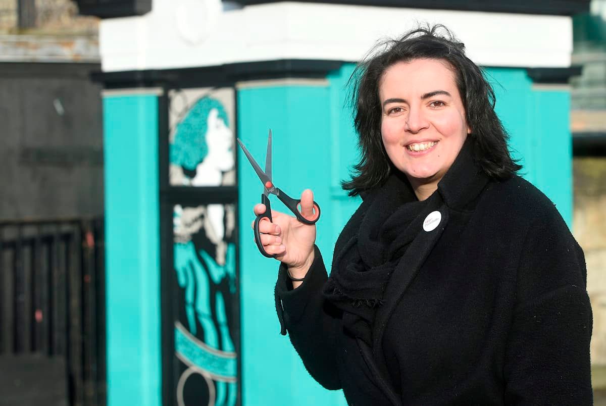 Bespoke police box transformed into barber for the homeless