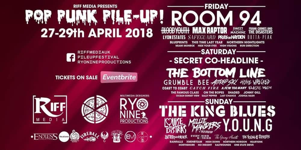 pop punk pile up reveals 2018 festival line up pop can drive flyer