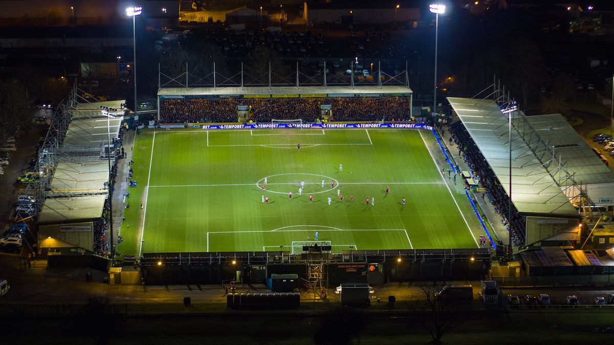 Amazing aerial images of Manchester United’s visit to Yeovil Town FC