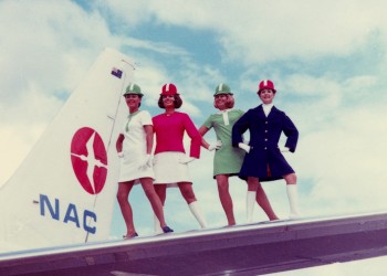 NAC got new 'Lollipop' uniforms and later merged with Air New Zealand