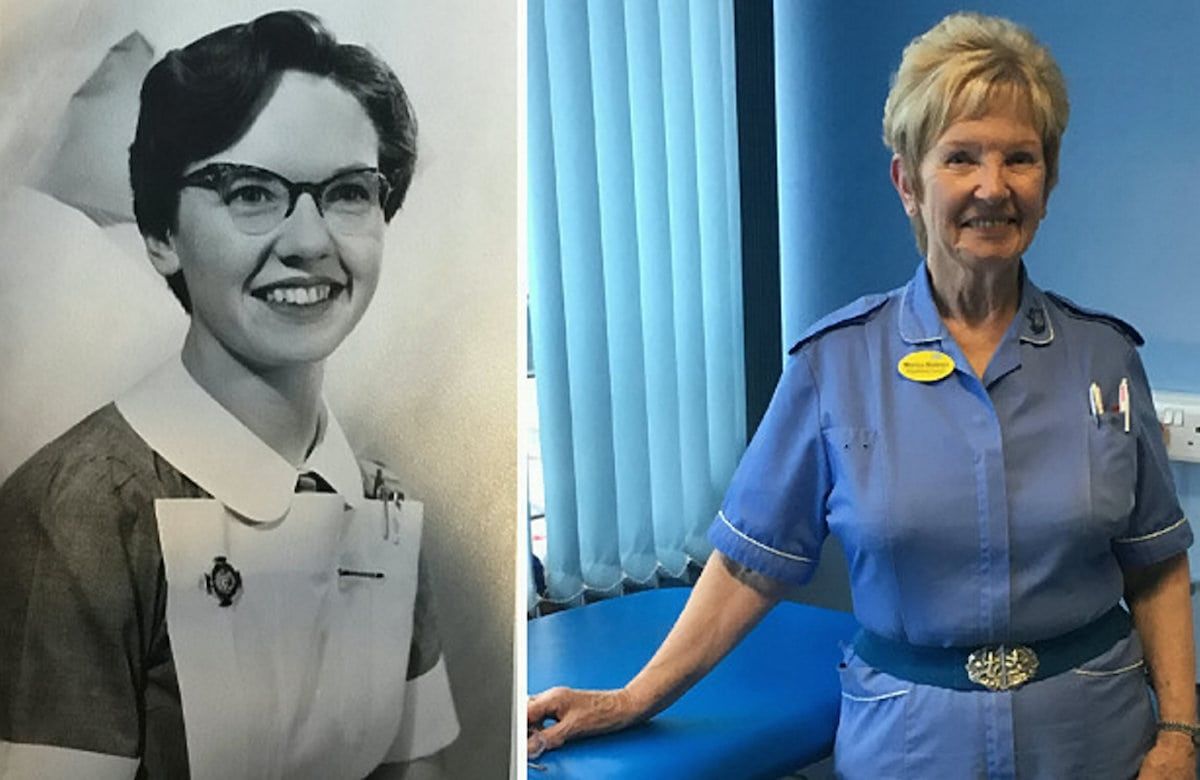 Britain’s oldest nurse has retired after spending 66 years working for the NHS