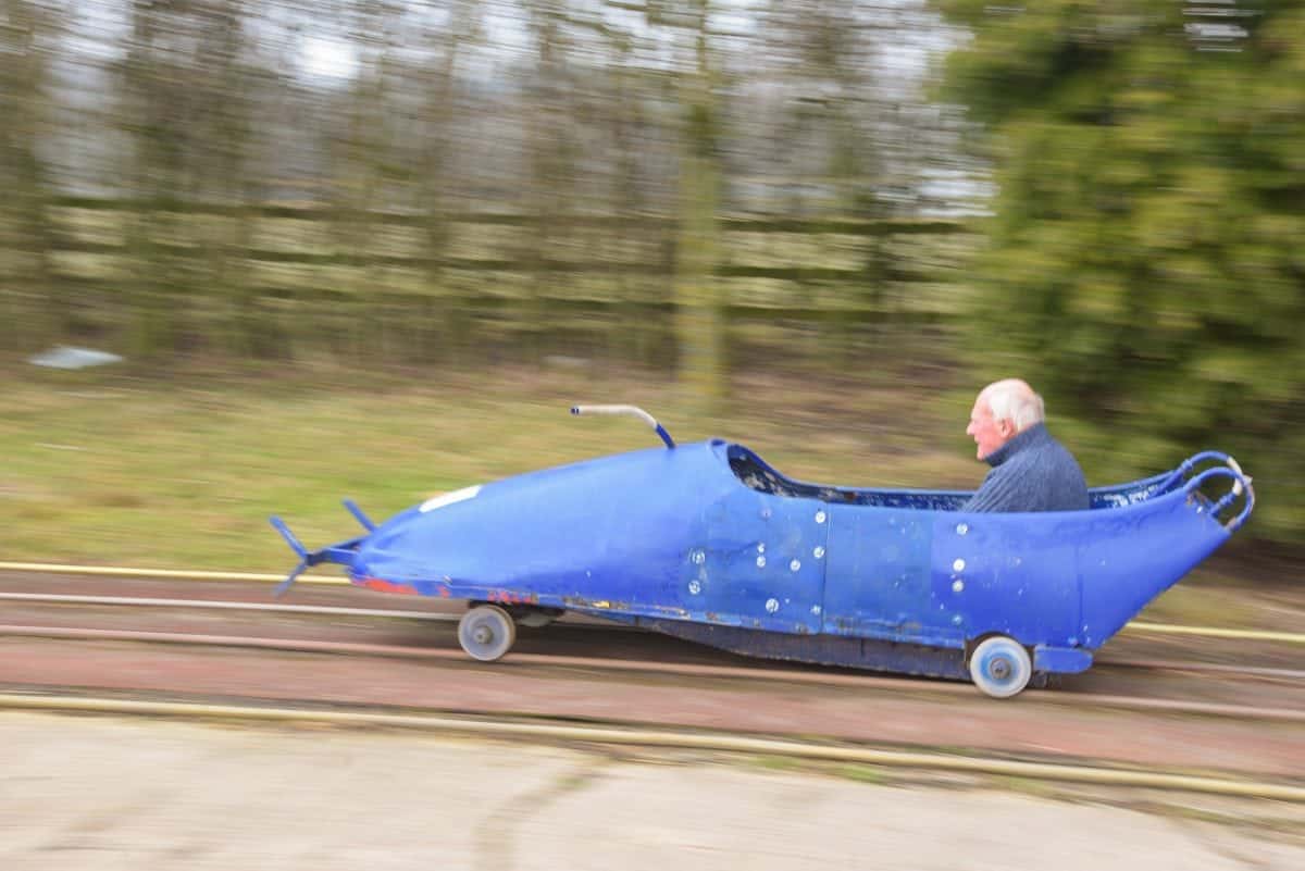 84-year-old Brit hailed world’s oldest bobsleigher and is still sliding – on his own personal track
