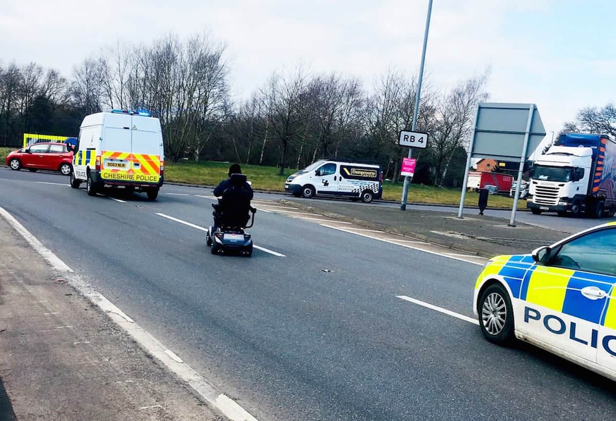 Pensioner on mobility scooter given police escort after taking wrong turn and ending up on busy dual carriageway