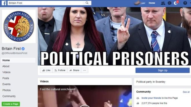 Britain First Facebook ban is “a long time in coming, and long overdue”