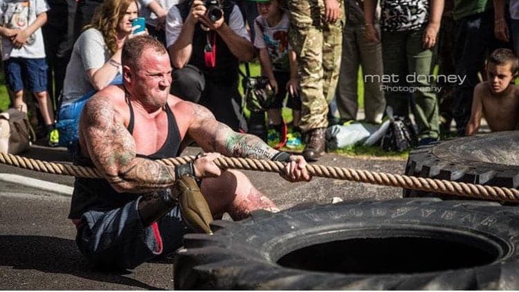 Injured former army sergeant becomes two time title holder of Britain’s Strongest Disabled Man – and is now running for the world title.