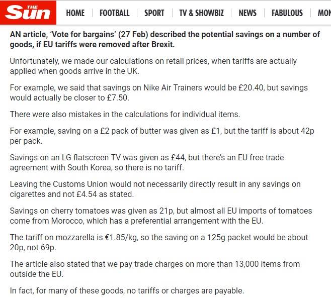 Every Remainer should help The Sun by sharing this retraction