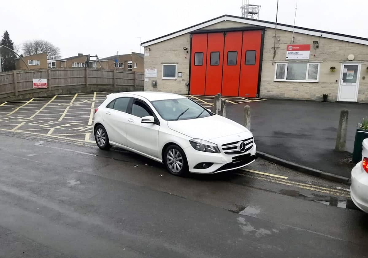 A parent on school run has sparked fury by refusing to move car that’s parked in front of fire station