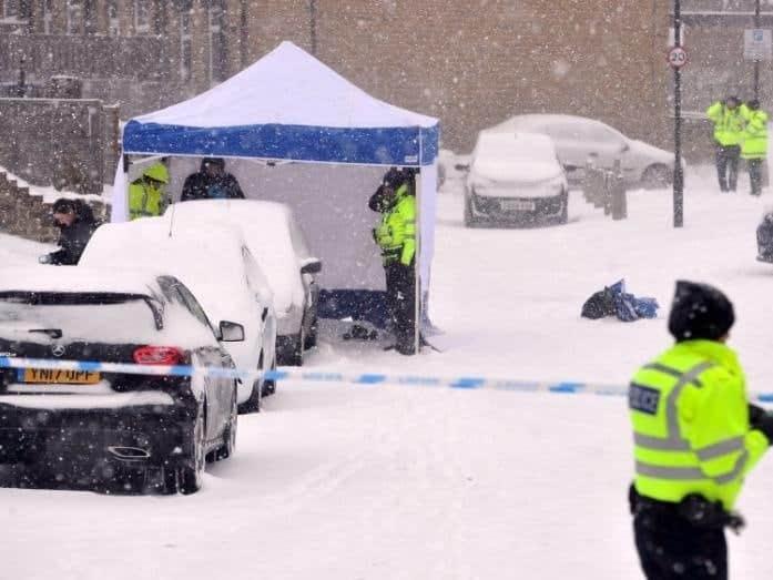 ‘Beast of the East’ claimed first elderly victim today when a 75-year-old woman was found dead near her home