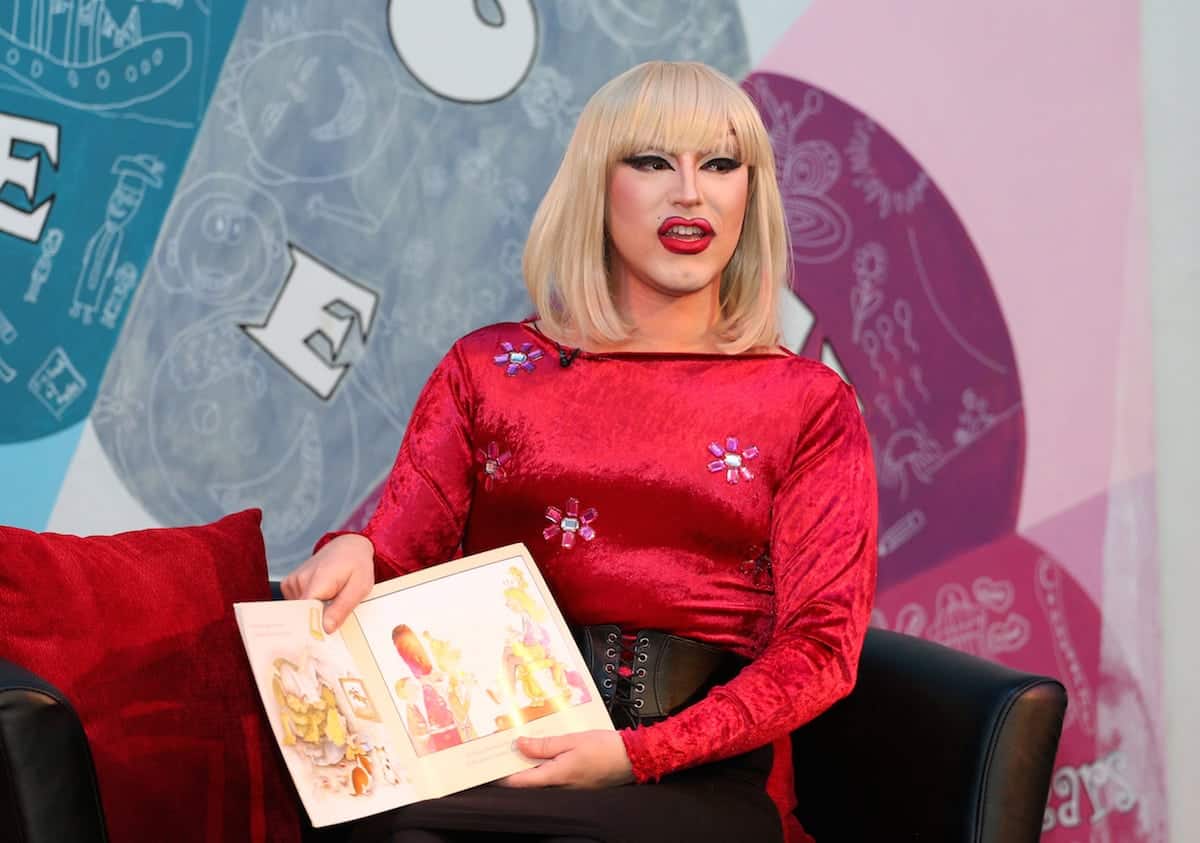 Drag queens entertained primary school children on World Book Day in a performance designed to teach tolerance around LGBT issues