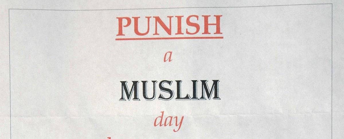 Vile hate mail “punish a muslim” letter sparks outrage