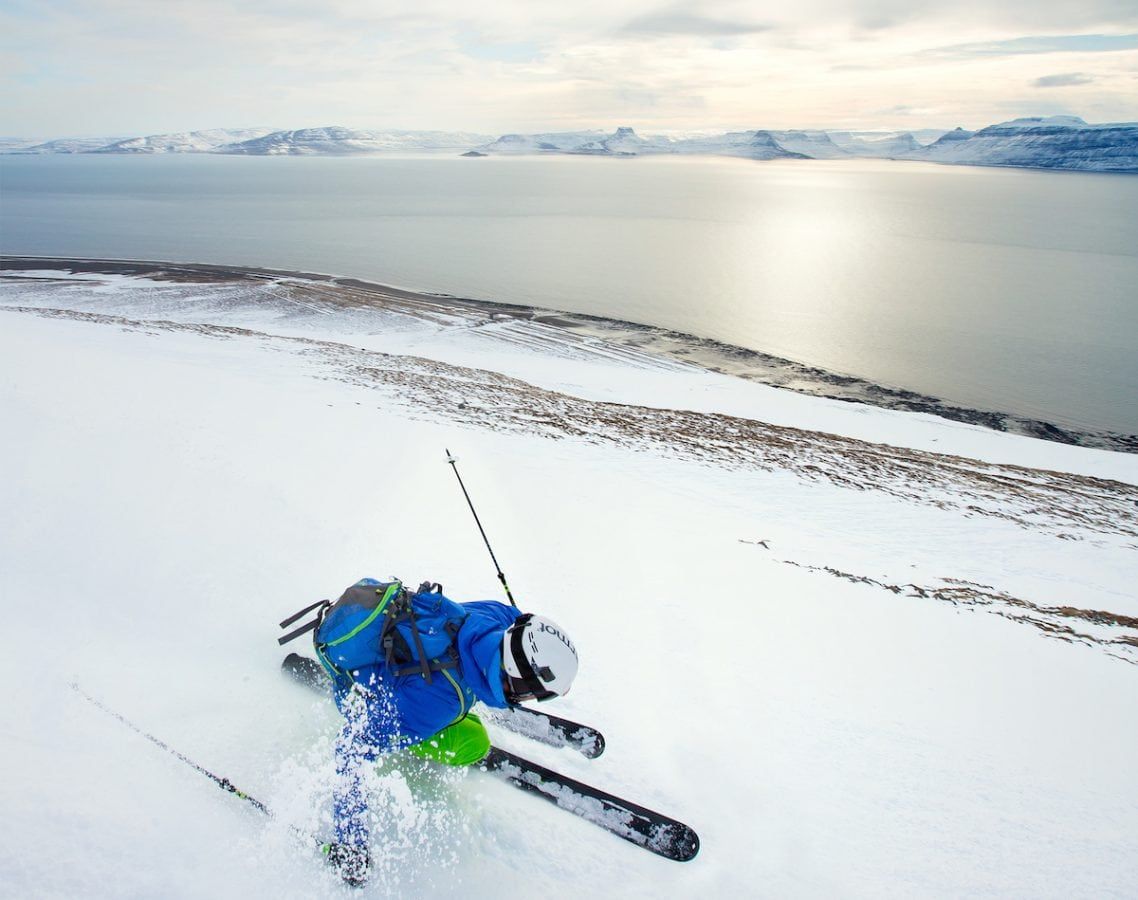 Skiing in Iceland