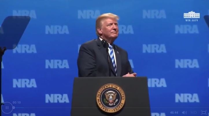 Donald Trump compares London hospital to warzone in this bizarre speech to the NRA