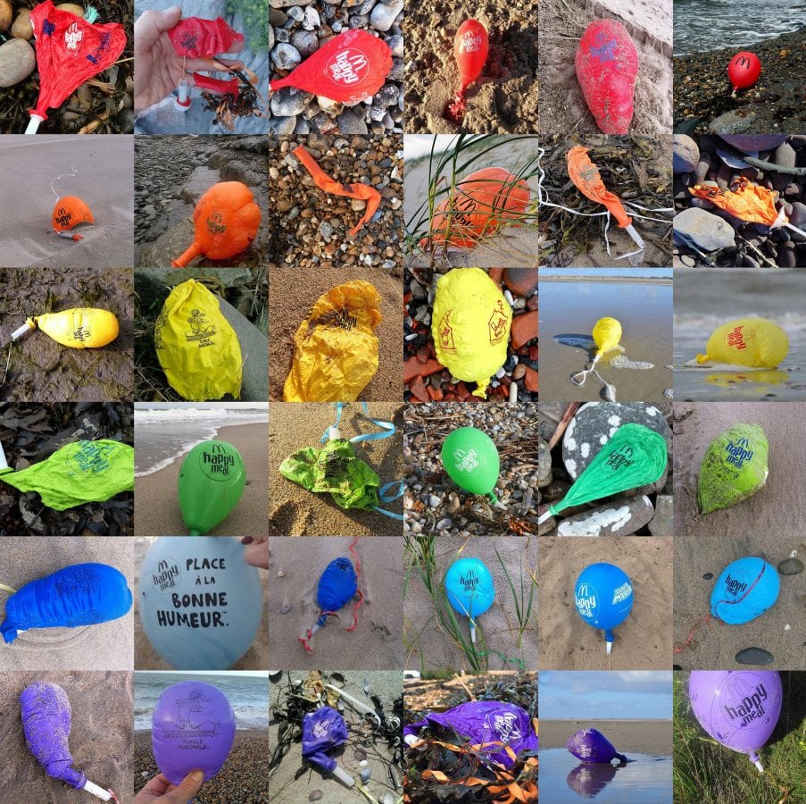 Shocking images show McDonald’s balloons washed up on European coastlines at a rate of nearly one a day