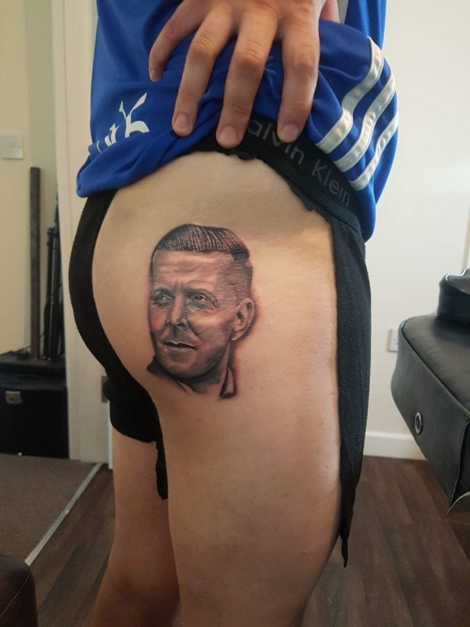 Birmingham City FC fan has been forced to get a tattoo of Garry Monk on his behind