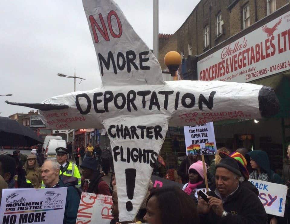 Windrush anti deportation demonstration