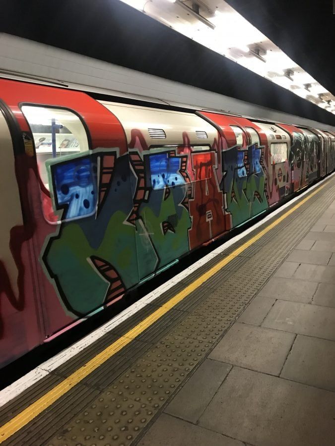 Pals of the three graffiti artists who were killed painted a huge tribute mural – on the side of train