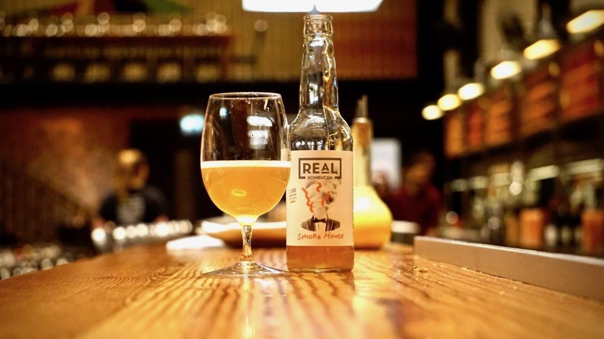 Real Kombucha Booch on the bar at Tramshed 2