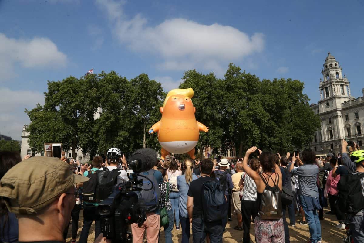 Anti-Trump protest was largest against any foreign leader ever in UK history