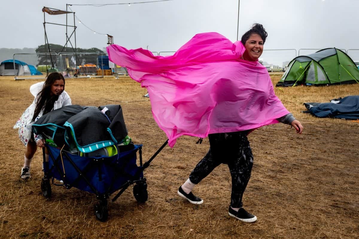 Photos: Extreme weather shuts down Camp Bestival festival