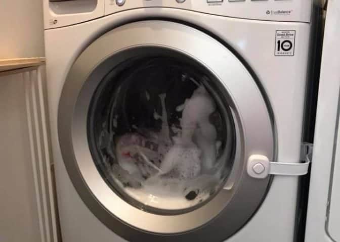 Mum tells how she found her three-year-old got LOCKED INSIDE their washing machine
