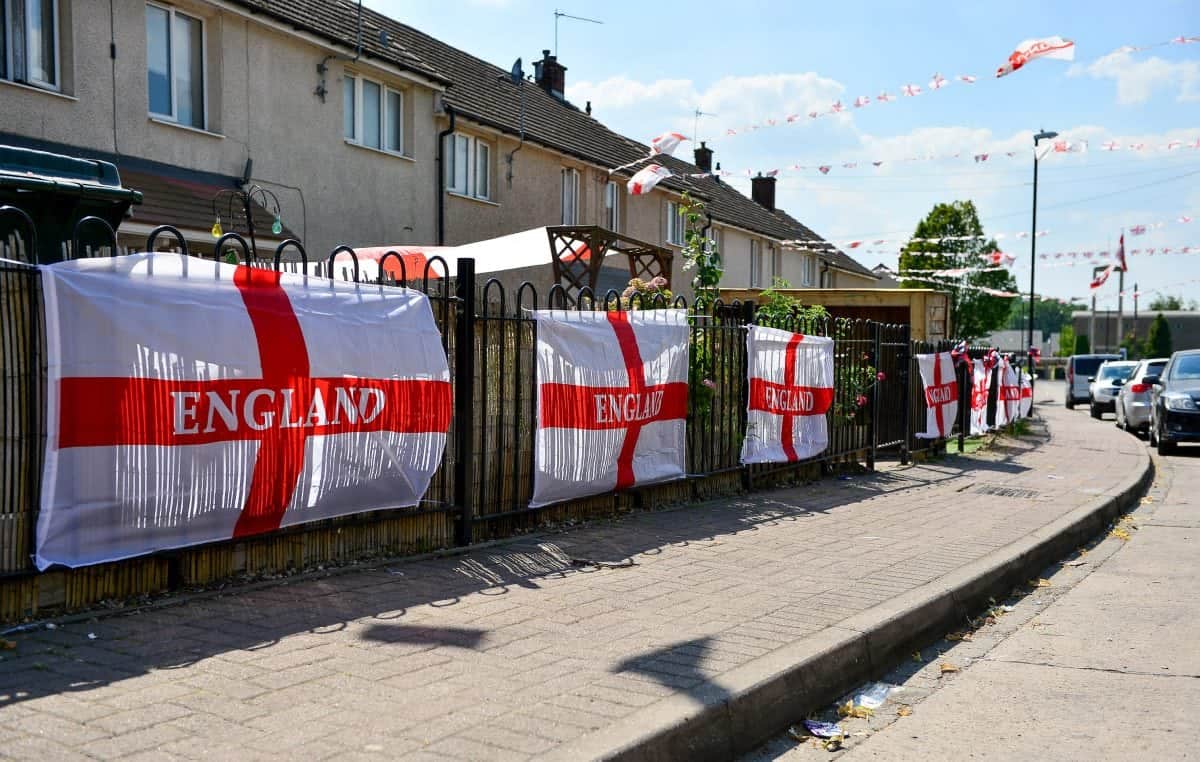 Ahead of Sweden game is this the most patriotic street in England?