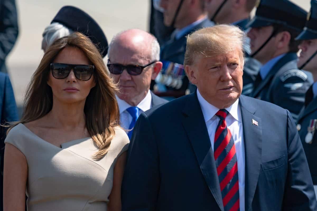 In pics – Donald Trump has touched down in Britain for the first time since entering the White House