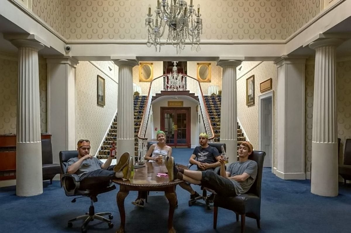Police launch appeal after four people enter closed down hotel before posing for pictures