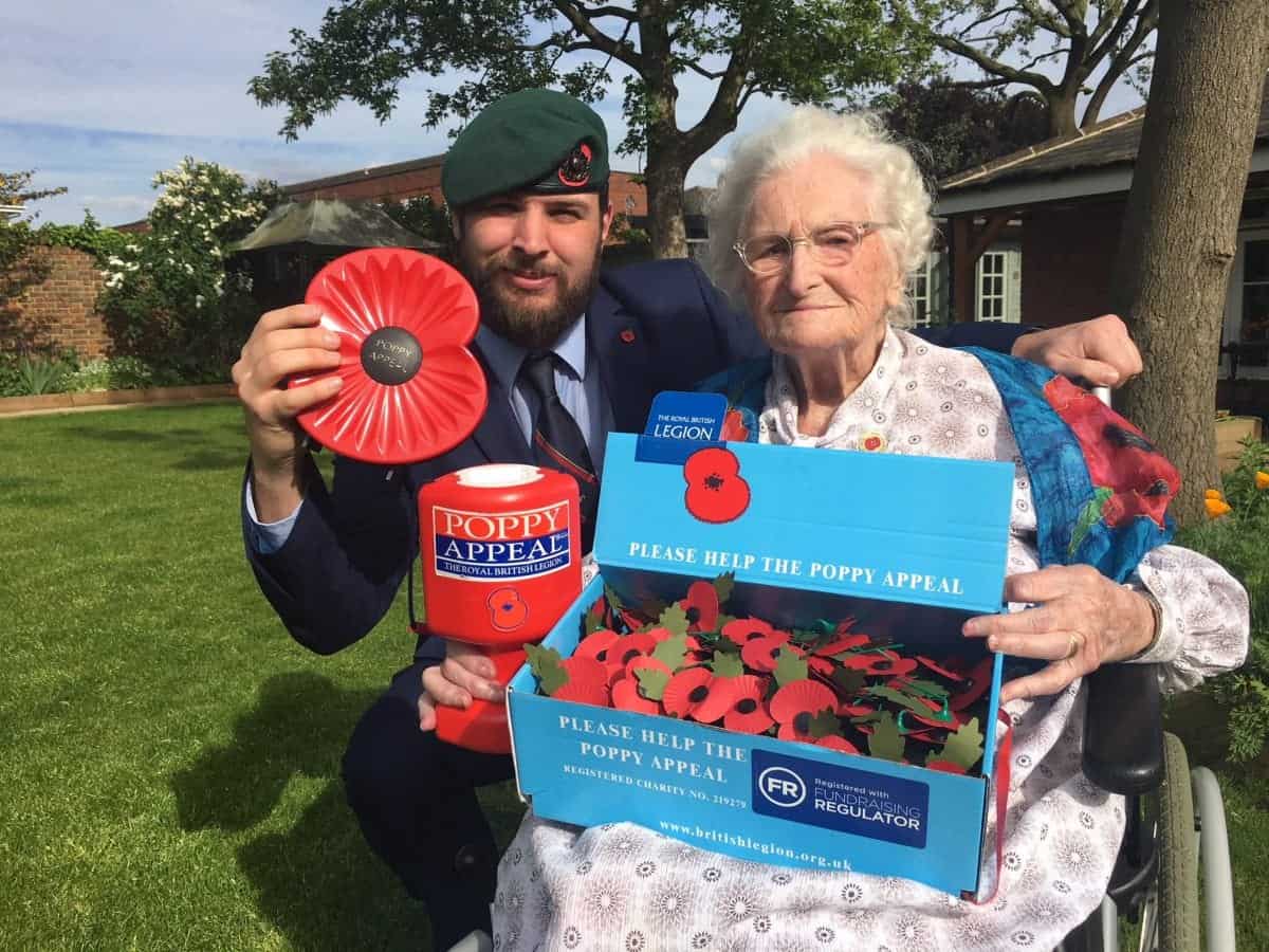 Britain’s longest-serving poppy seller awarded MBE for her 97 YEARS collecting for charity