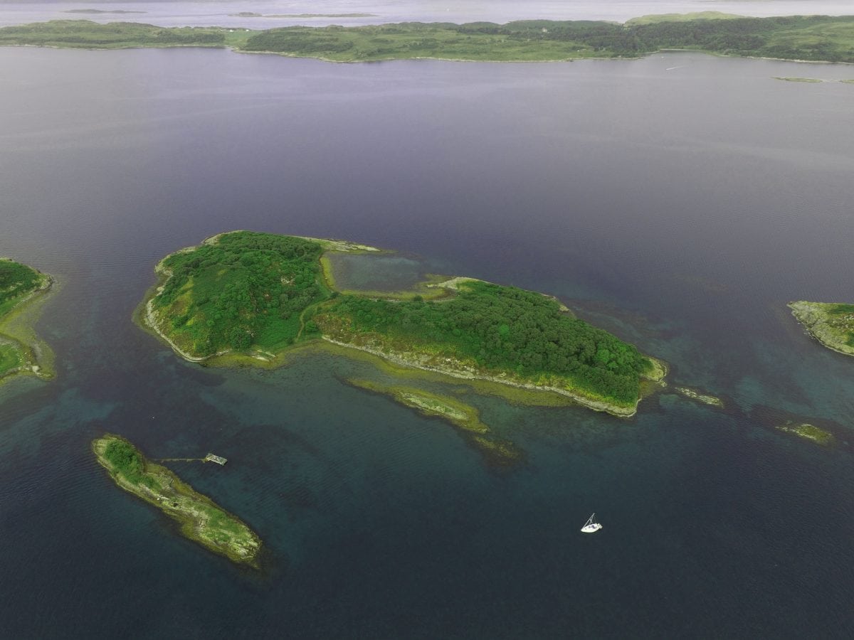 An untouched Scottish island has gone on the market for £120,000