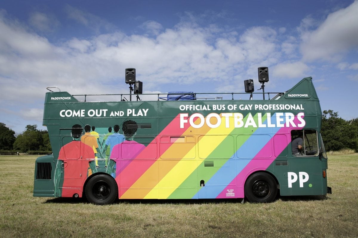 Paddy Power to roll out empty open top bus carrying all openly gay Premier League footballers