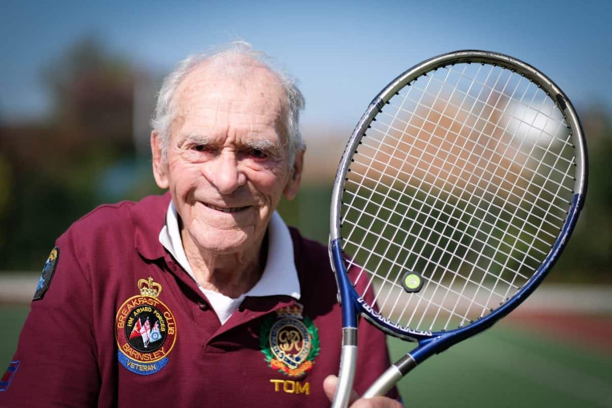 Meet Britain’s oldest amateur tennis ace still serving aces at an unbelievable age