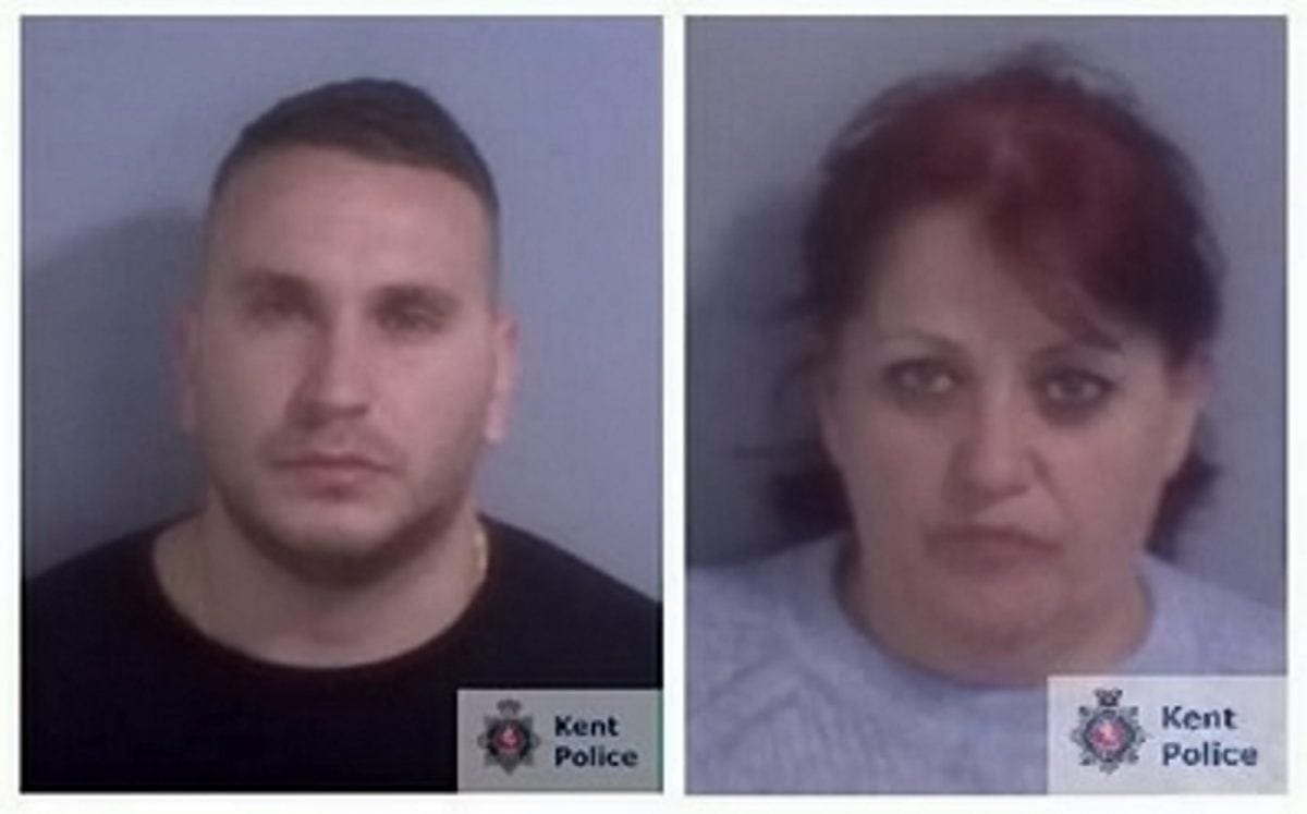 Mother worked with son to smuggle £40k out of Britain in a pair of tights