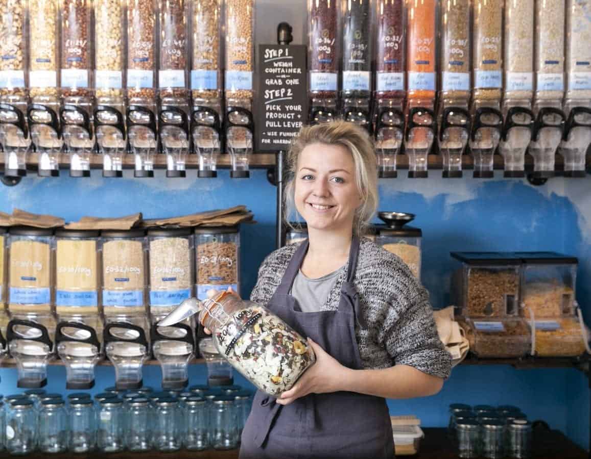 Shop owner has opened her first eco-friendly premises – which is completely PLASTIC-FREE
