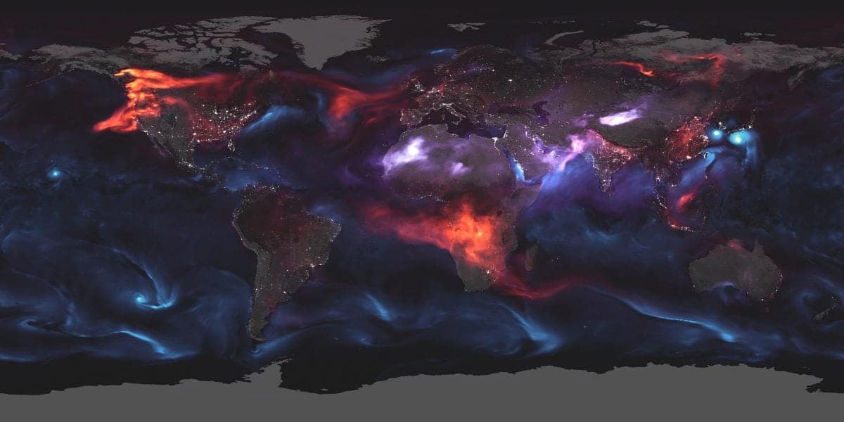 Dramatic image shows ‘aerosols’ swirling across Earth’s atmosphere