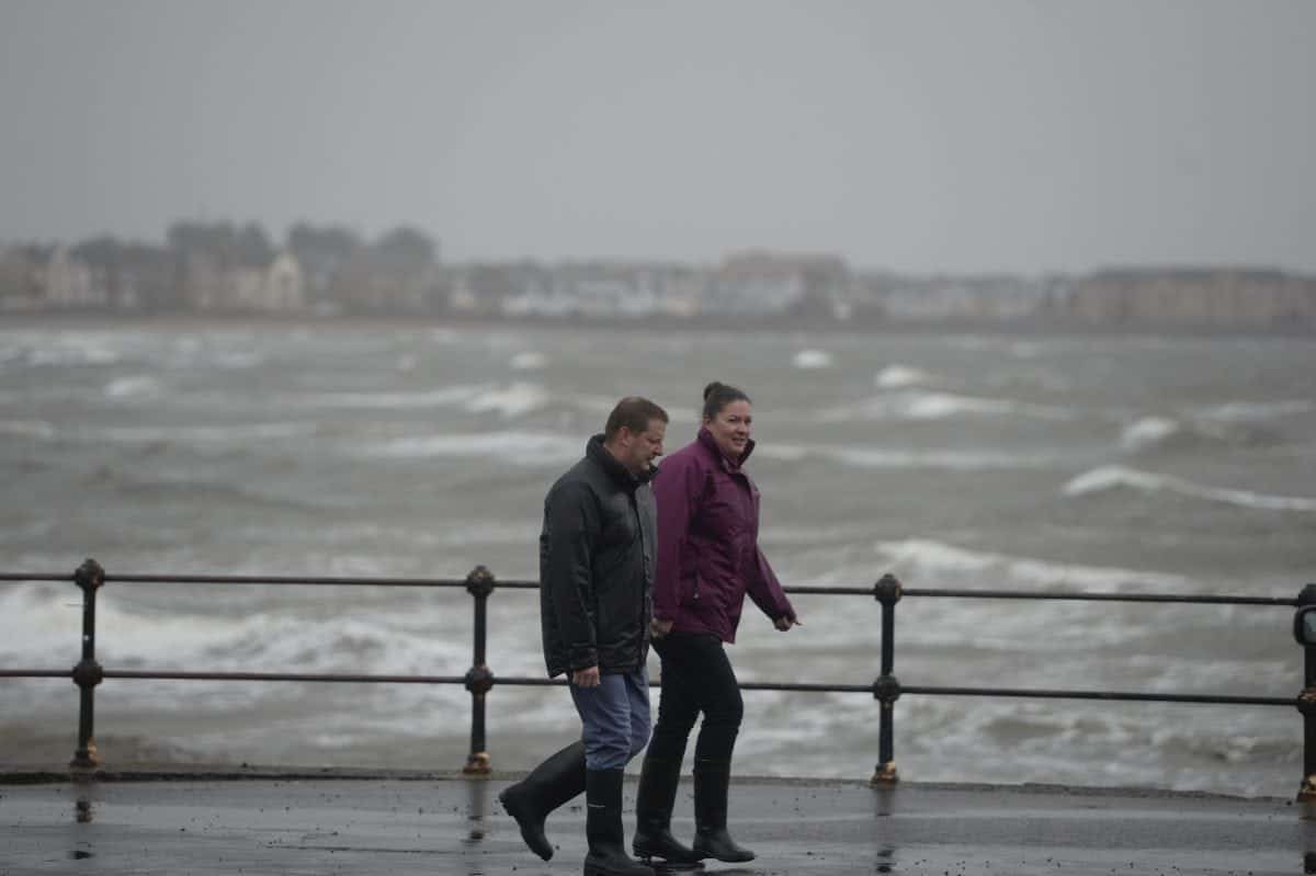 In Pics – The UK braced for arrival of first named storm of the season to hit land