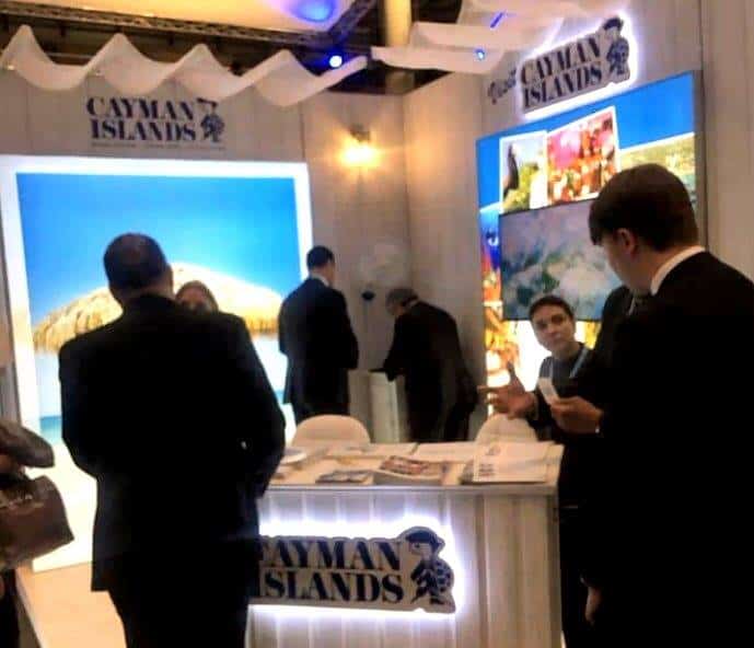 Cayman Islands stall on show at the Tory Party Conference