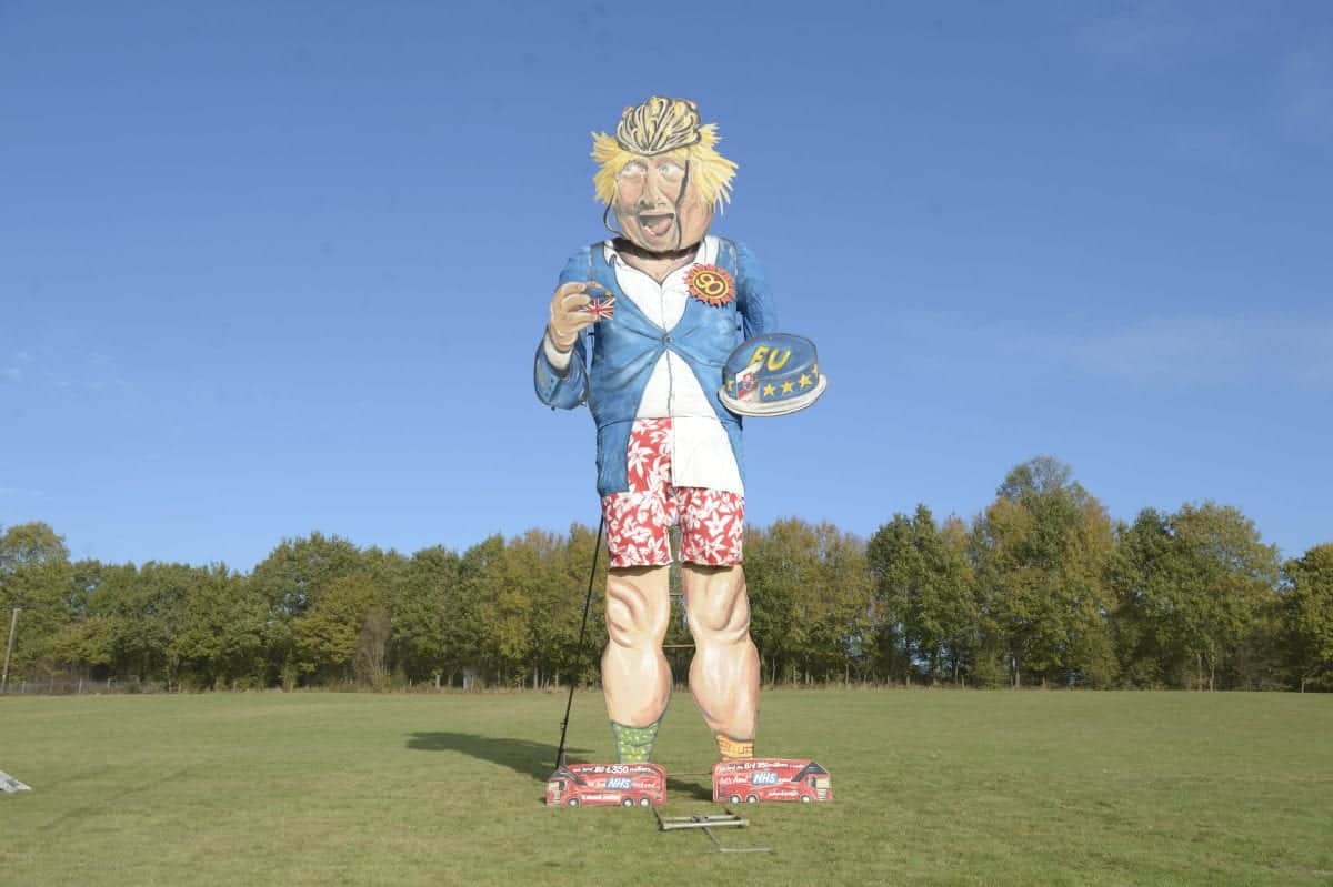 Boris Johnson will go up in flames this weekend – as an 11ft effigy for Bonfire Night