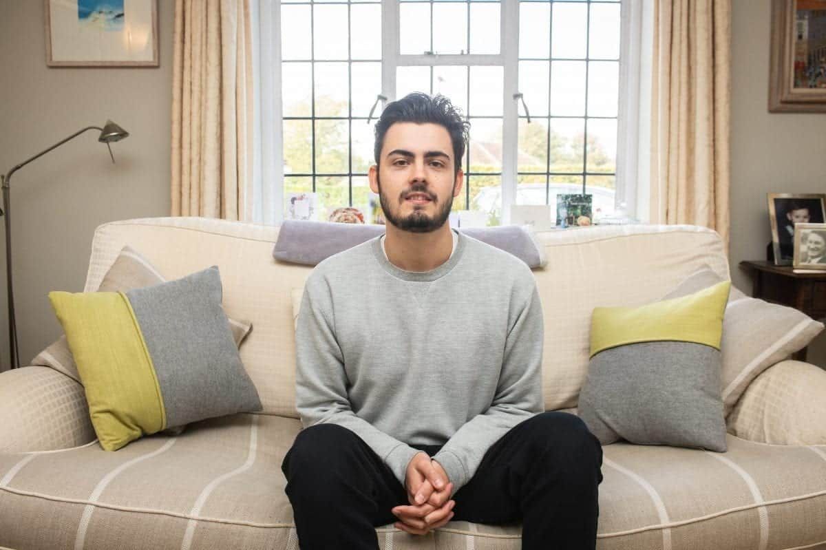 Young man said he is terrified about kissing people because of his