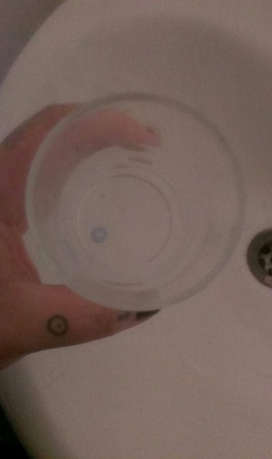 Teenager warning others about a ”drink spiking epidemic” after finding a blue pill at the bottom of her glass