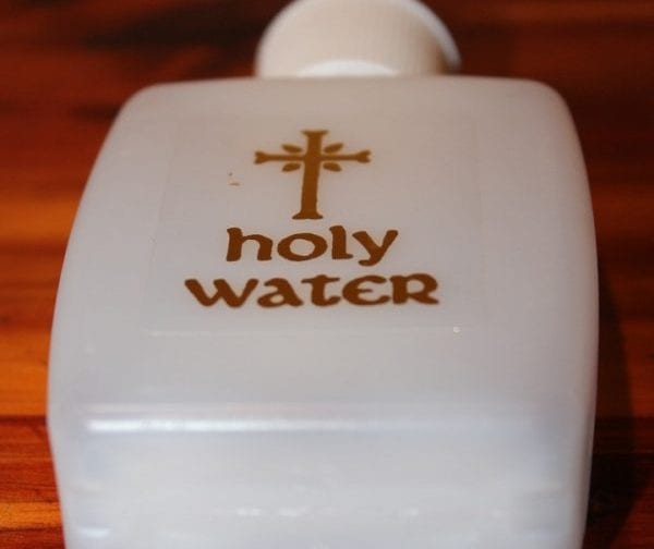 holy water exorcism tool