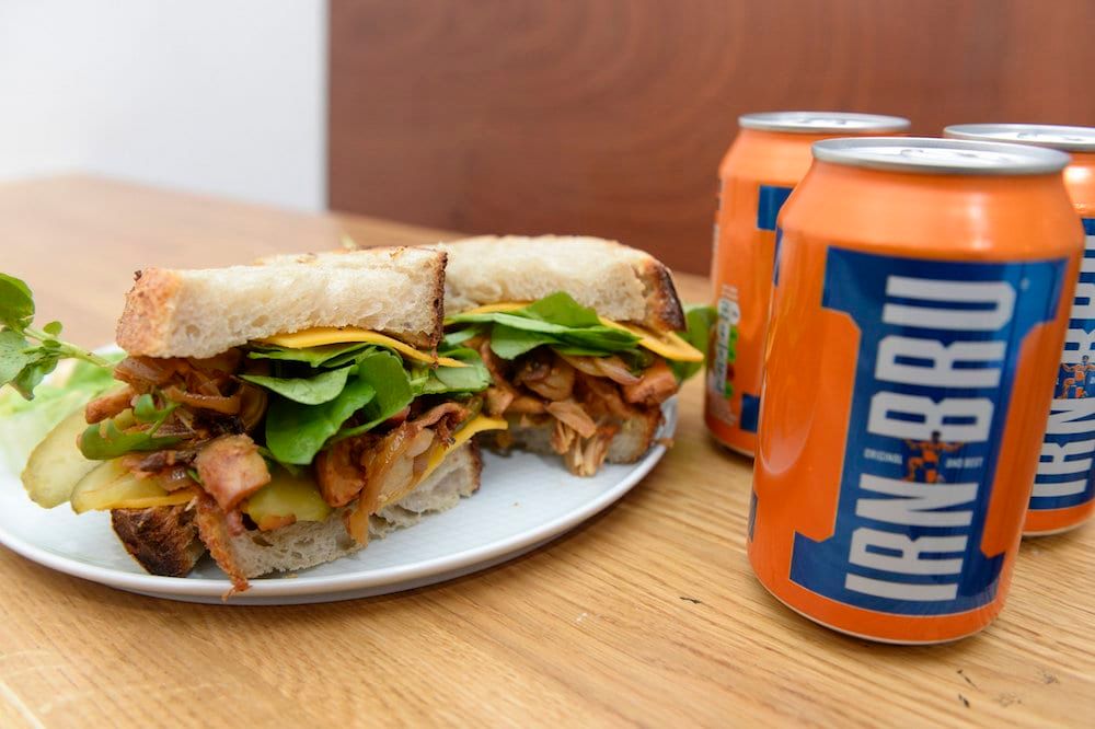 Watch – Cafe launches new vegan sandwich made from IRN BRU