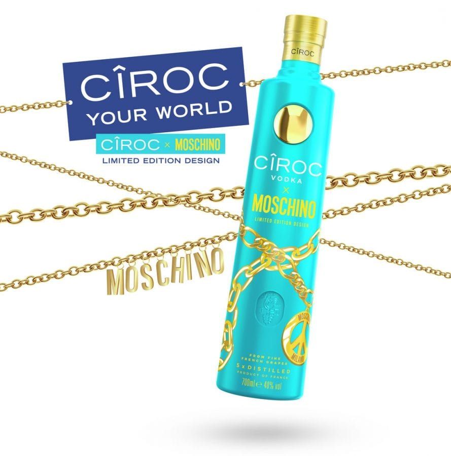 CÎROC Vodka collaborates with Moschino for a limitededition bottle design