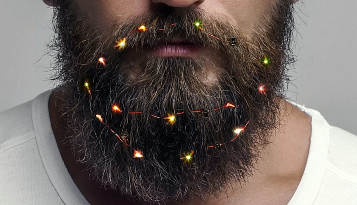 Shop has started selling Christmas lights for BEARDS