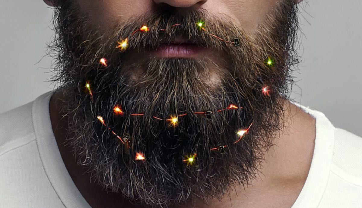 Shop has started selling Christmas lights for BEARDS