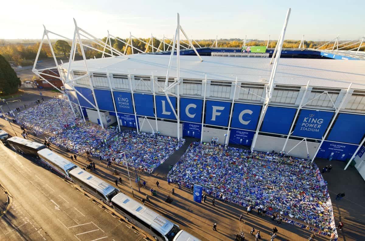 In Pics – Leicester City ground surrounded by sea of blue tributes as funeral is held for ‘The Boss’ Vichai Srivaddhanaprabha