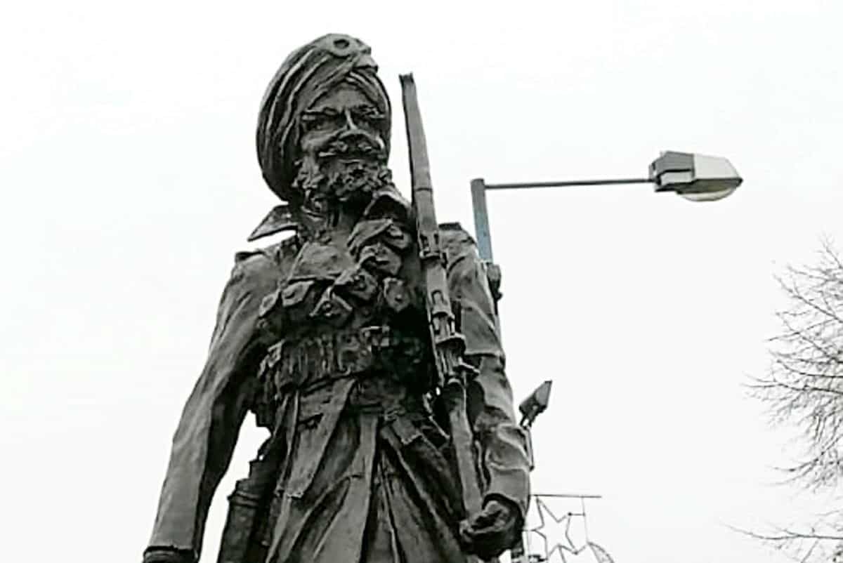 Police suspect racists vandalised memorial of Sikh soldier ahead of Remembrance Sunday