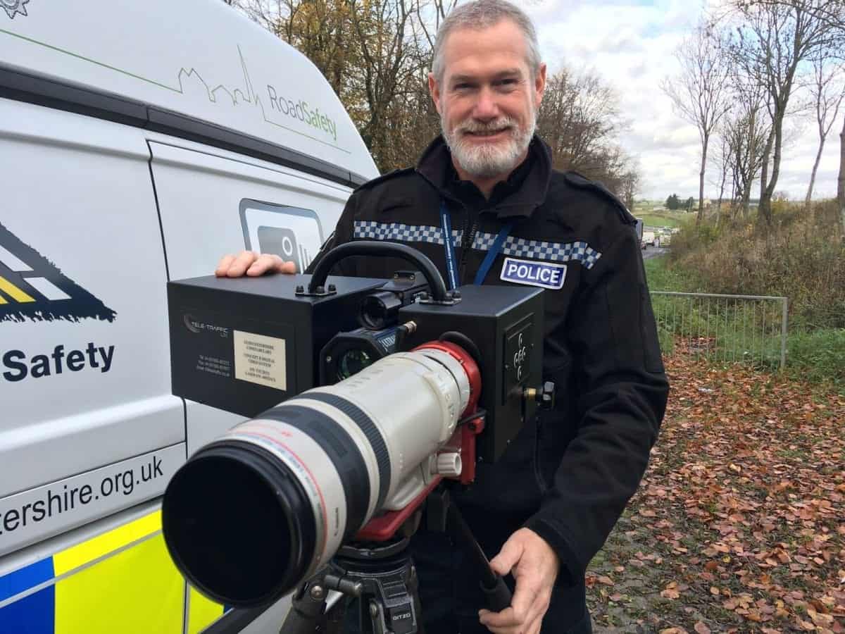 Police unveiled Britain’s biggest speed camera that can film a car a THOUSAND meters away