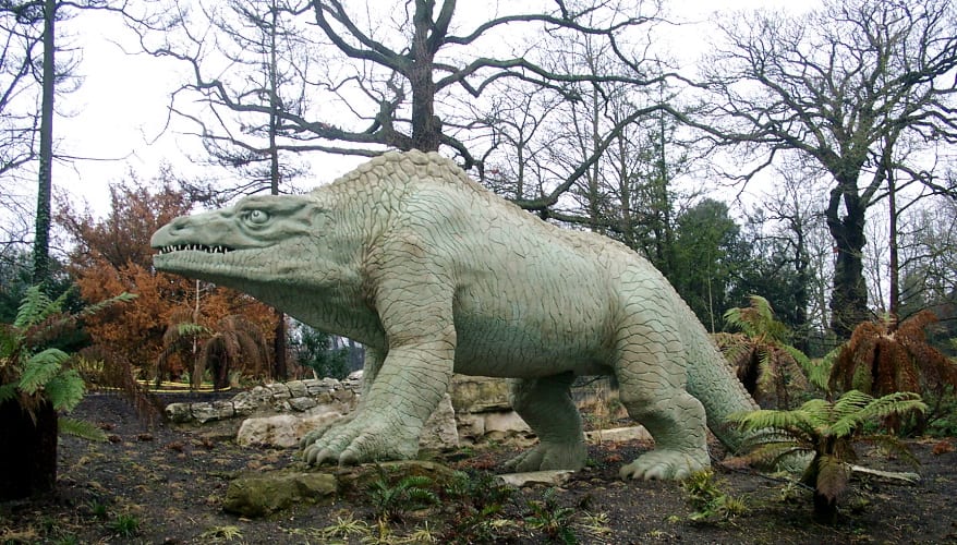 Historic Crystal Palace Park Dinosaurs are being saved by an unlikely rock star patron