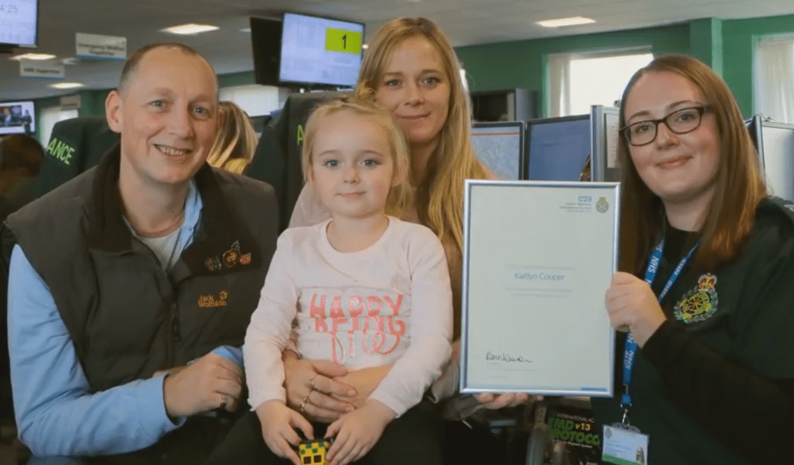 Brave four-year-old’s calm 999 call for mum revealed